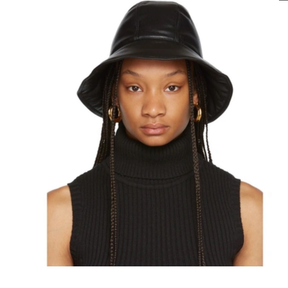 Nanushka Cameron Vegan Leather Bucket Hat